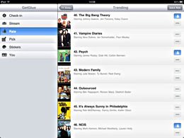 GetGlue for iPad