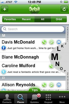 Orbit Social Phonebook