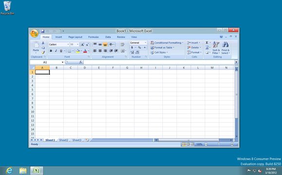 Windows RTのデスクトップモードで動作するレガシーアプリケーション