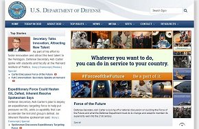 米国防総省の公式サイト