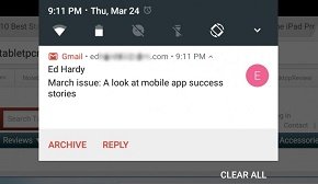 Android Nでは通知機能が強化