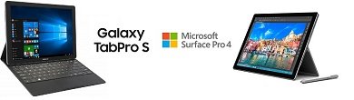 Galaxy TabPro SとSurface Pro 4
