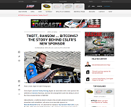 NASCARのWebサイト