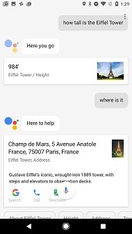 Google Assistantの会話に沿った質問