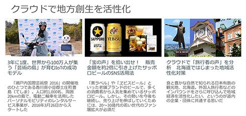 クラウドで地方創生を活性化した事例