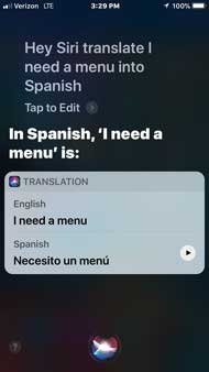 iOS 11のSiriによる翻訳