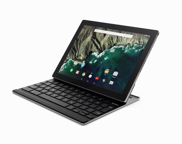 オプションキーボードを装着したPixel C