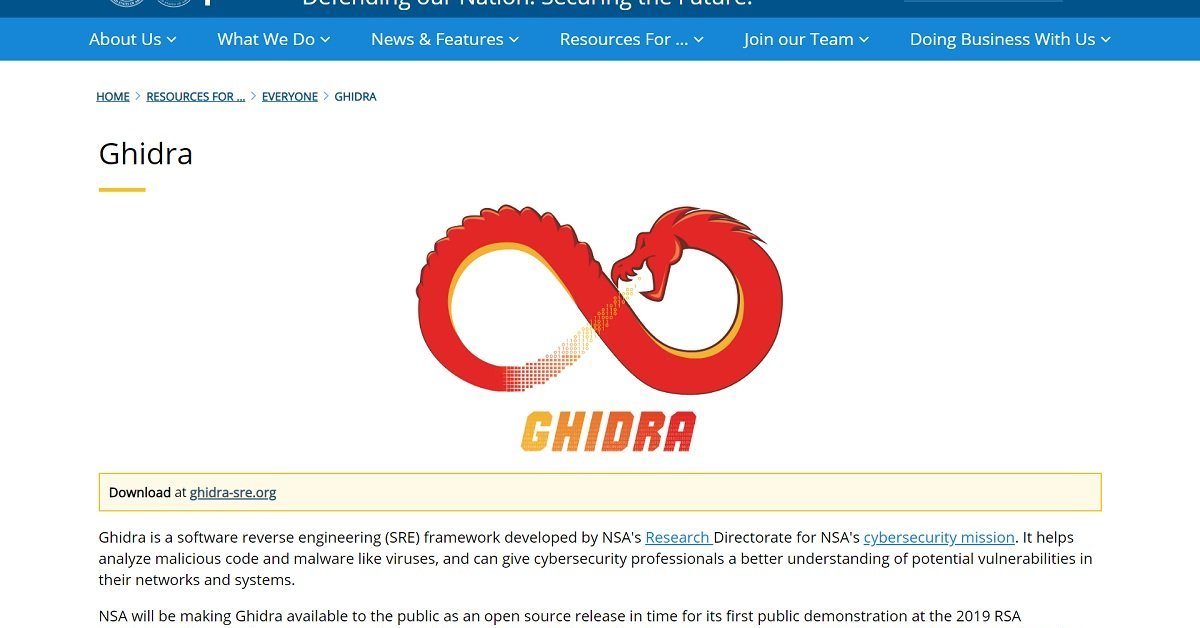 無料で高機能のリバースエンジニアリングツール「Ghidra」とは？ NSAが